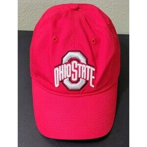 OSU Ohio State Buckeyes Hat Red Adjustable Strap Cap Official Merchandise